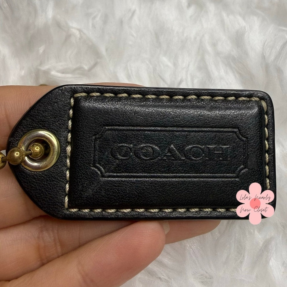2" y2k COACH Fob Bag Charm Hang tag Hangtag