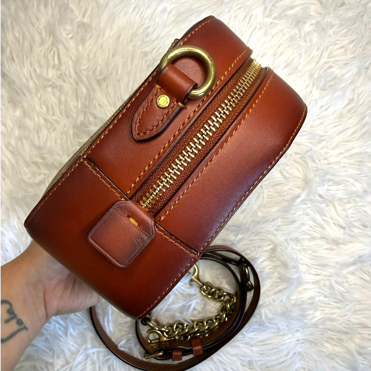 COACH Camera Bag In Signature Canvas Crossbody