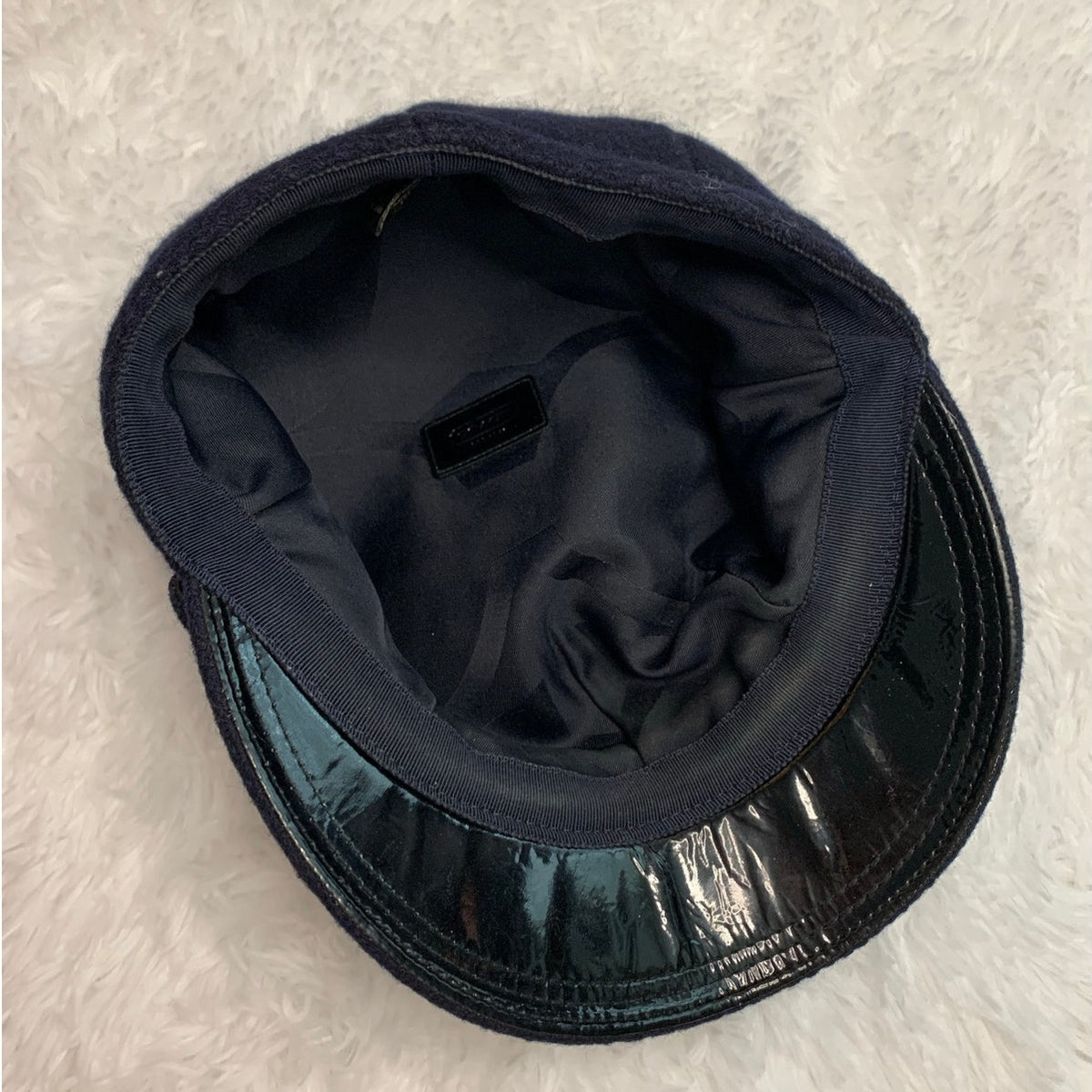 y2k Coach Blue 100% Wool Hat Cap
