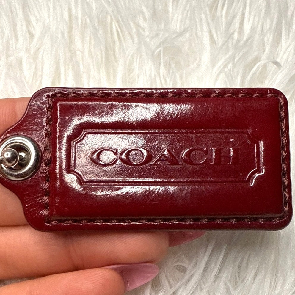 2" COACH Fob Bag Charm Hang tag Hangtag