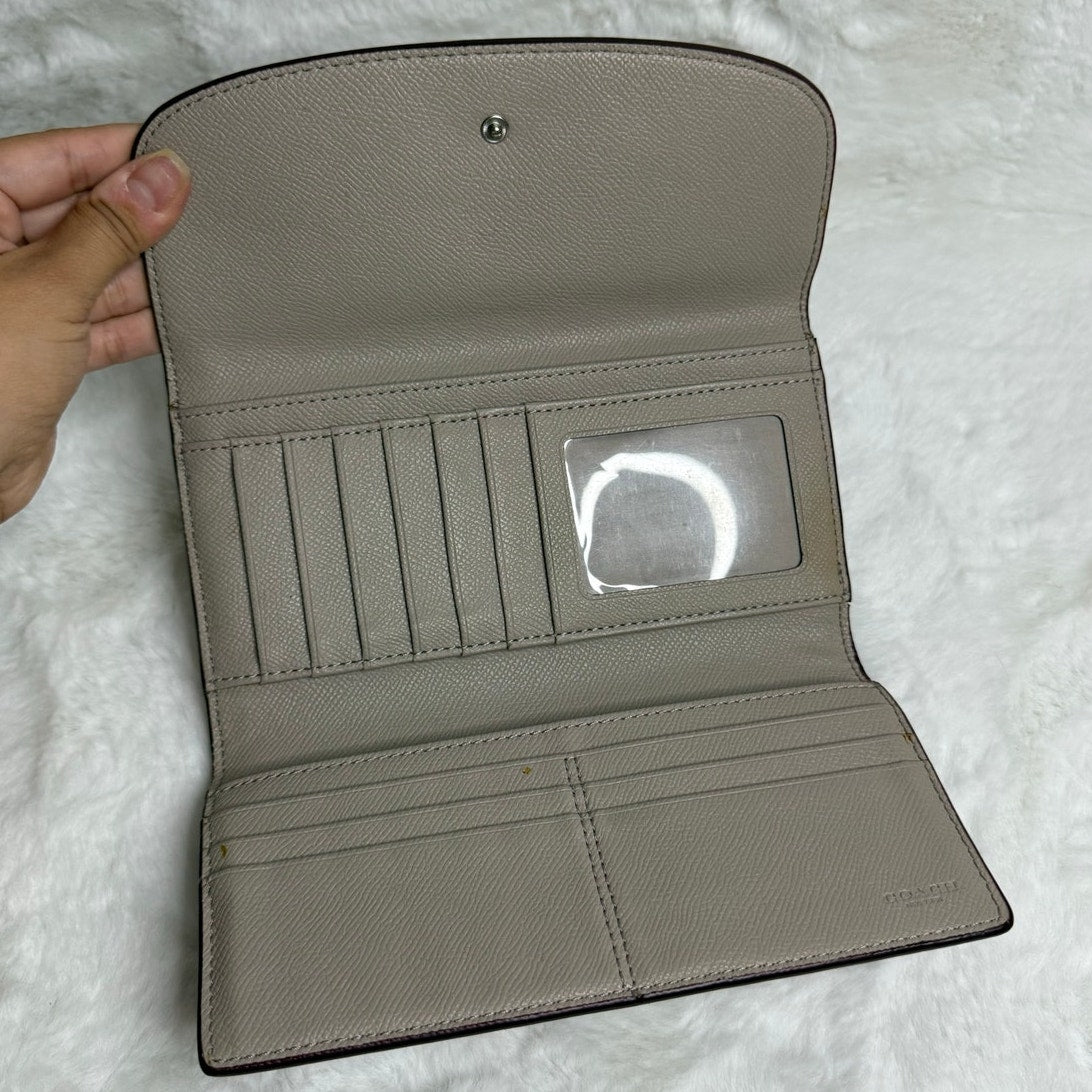 COACH Gray Trifold Wallet