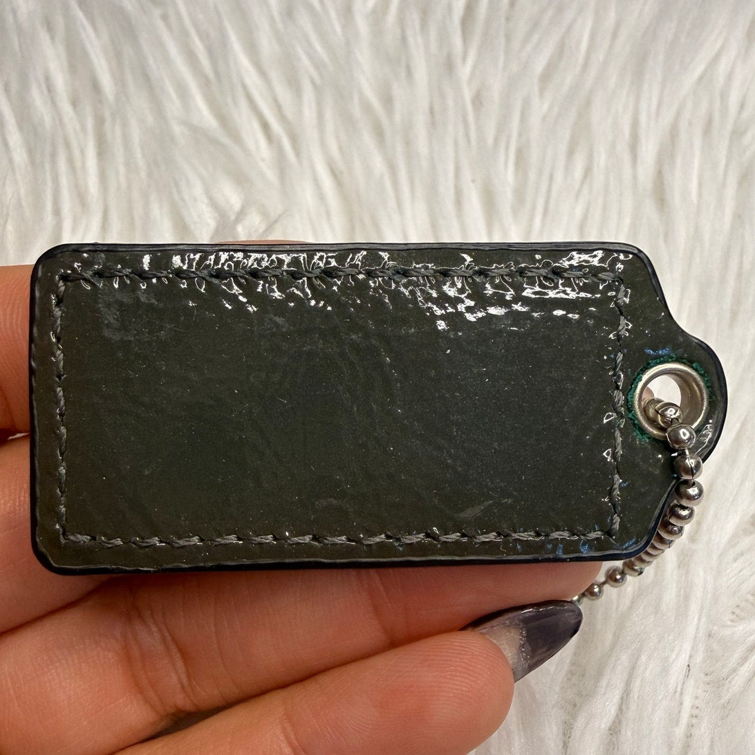 2" COACH Gray  Fob Bag Charm Hang tag Hangtag