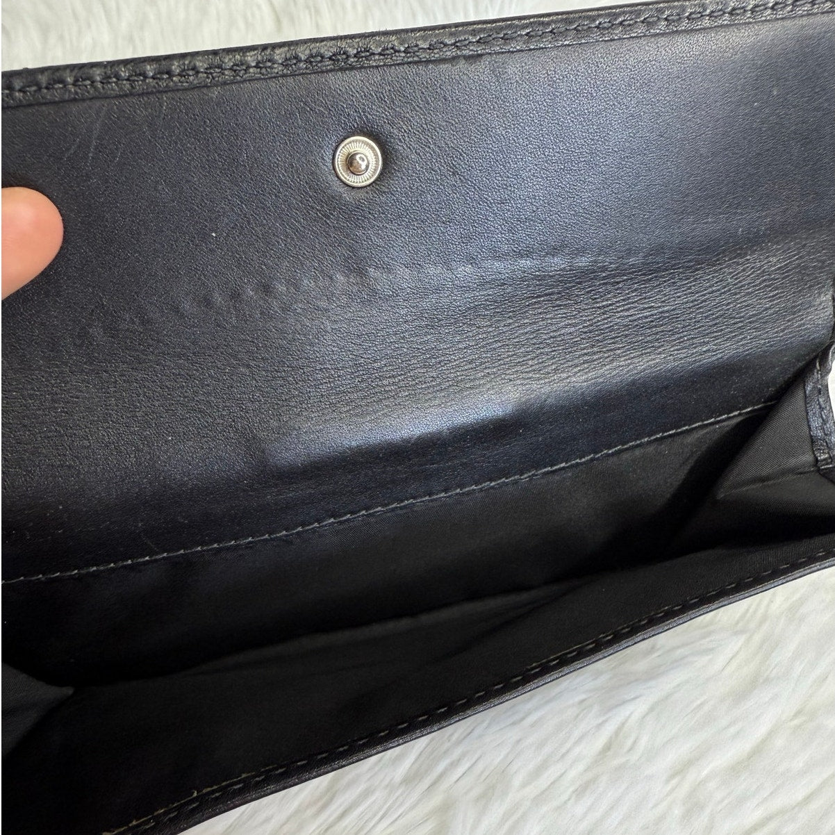 y2k COACH Vintage Soho Black Turn Lock Wallet