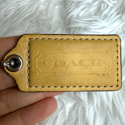 2" COACH  Fob Bag Charm Hang tag Hangtag