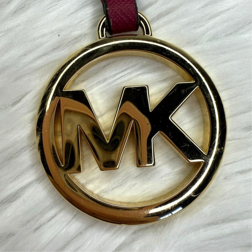 MICHAEL KORS Dark Red Metal Bag Charm