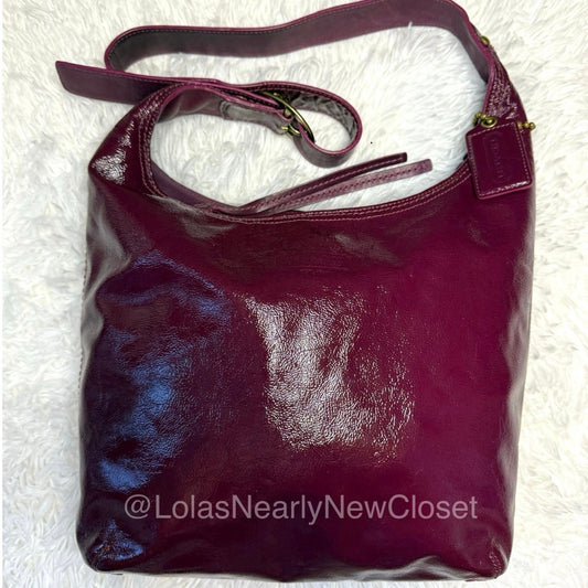 y2k COACH Patent Leather Hobo Shoulder bag Crossbody