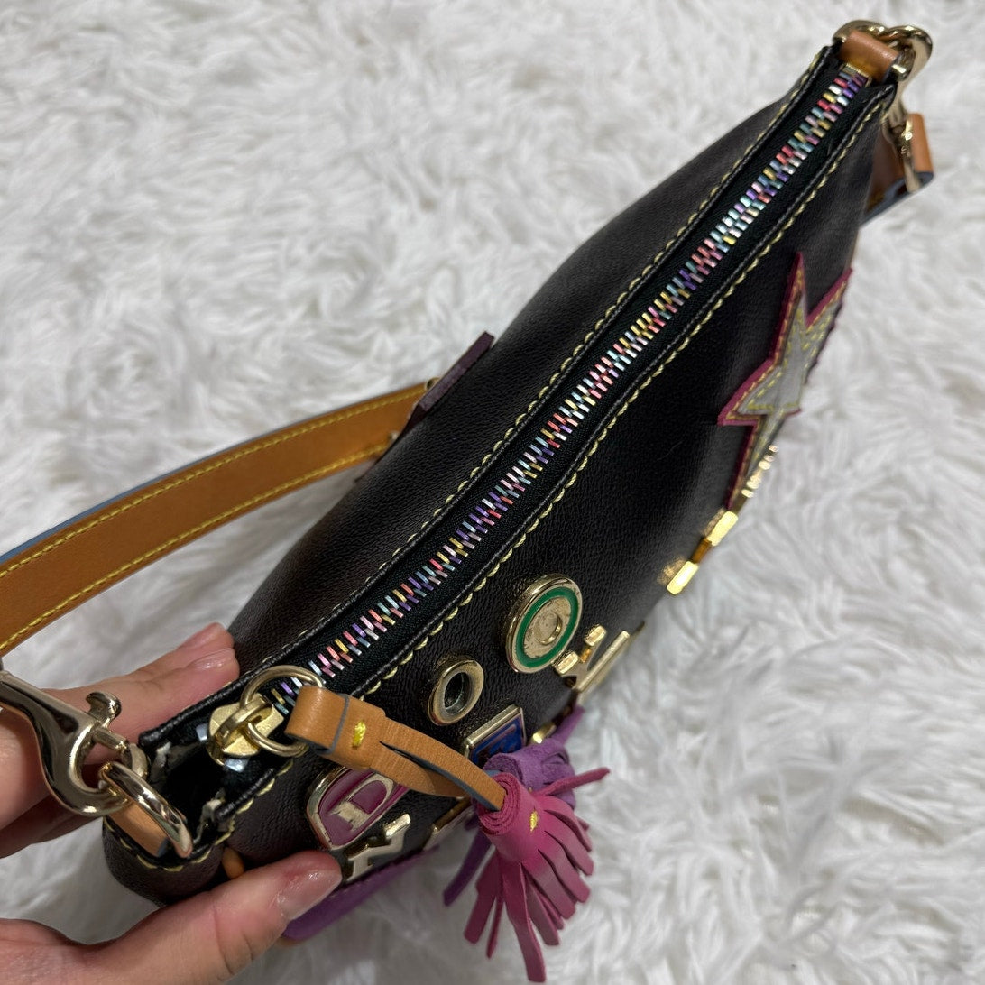 y2k DOONEY & BOURKE Vintage Lindsey Lohan " 1 " Limited Edition Shoulder bag