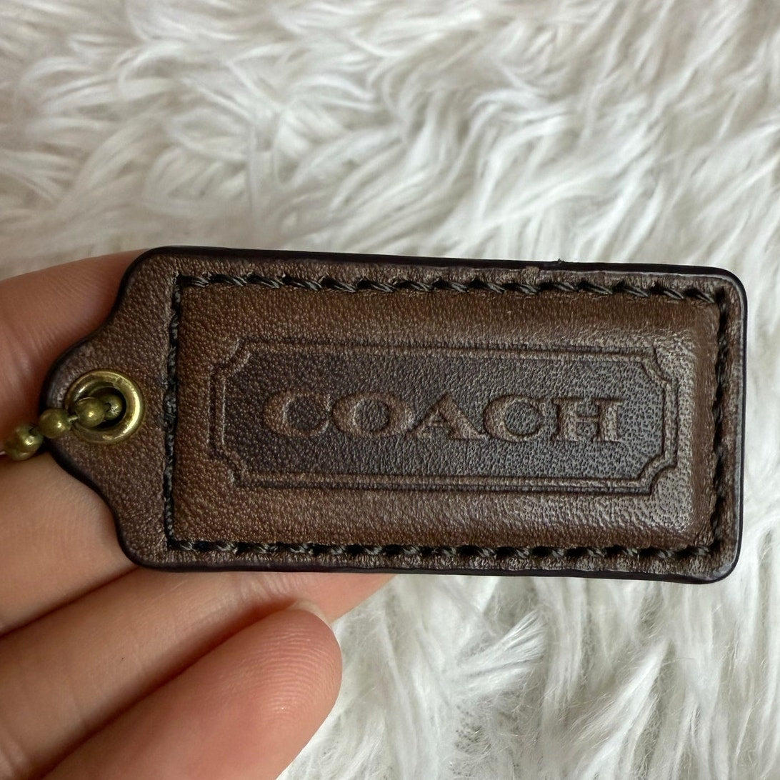 2" COACH  Fob Bag Charm Hang tag Hangtag