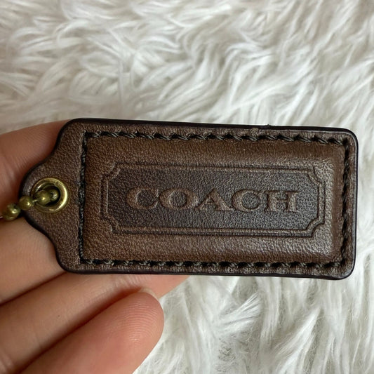 2" COACH  Fob Bag Charm Hang tag Hangtag