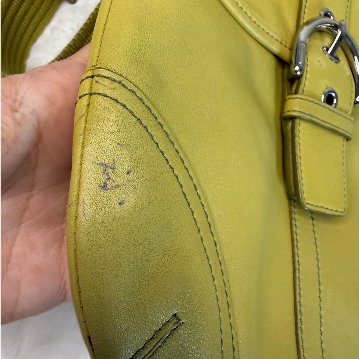 y2k Coach Lime Green Crossbody