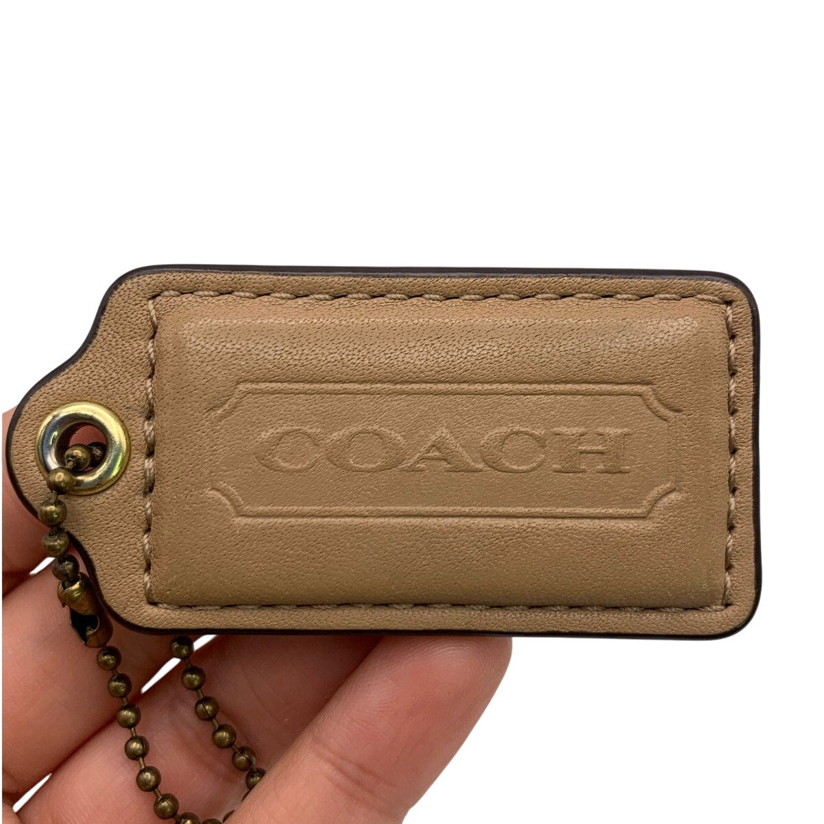 2.5" COACH Fob Bag Charm Hang tag Hangtag