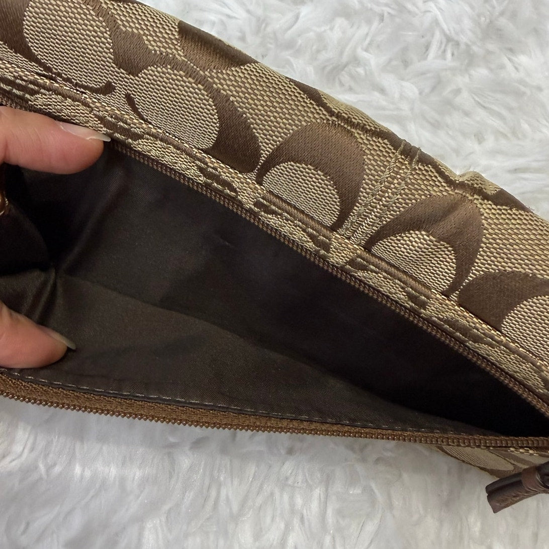 y2k Coach Brown Signature Wallet