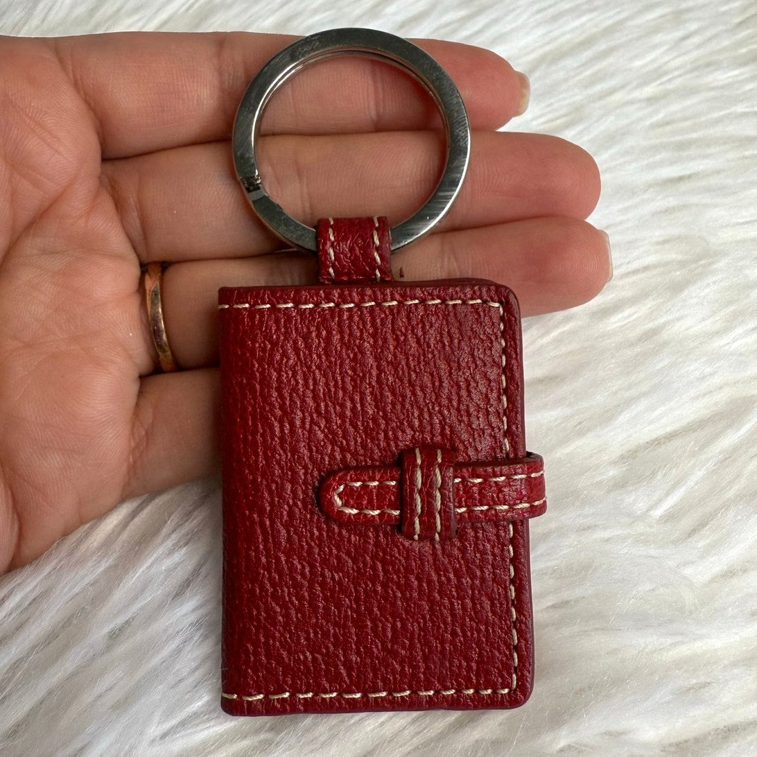 2" Vintage COACH y2k Red Photo Picture Frame Bag Charm Key Fob