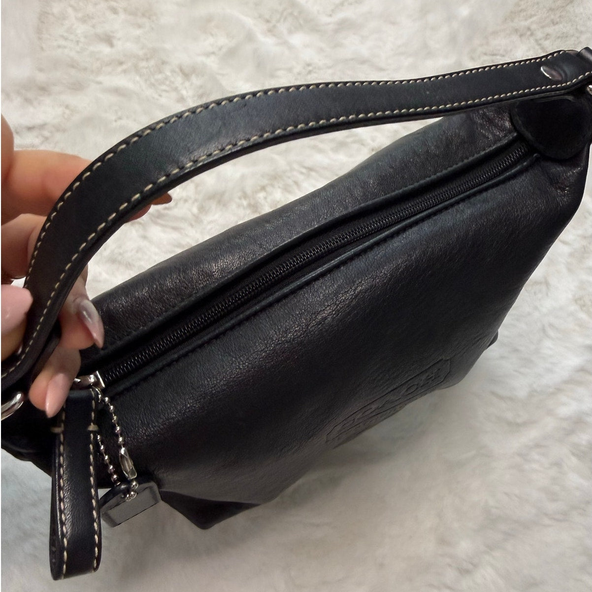 Y2K COACH Vintage Black Leatherware Mini Purse