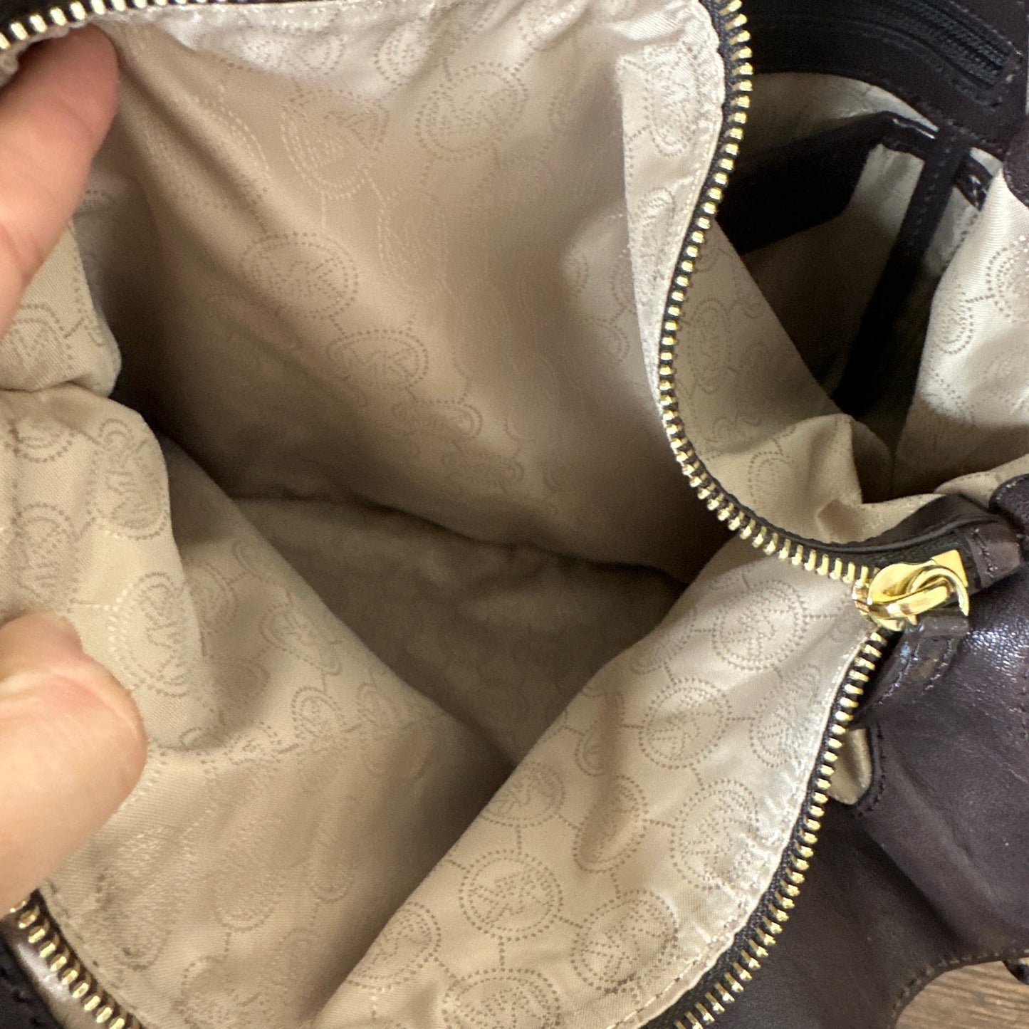 MICHAEL KORS Brown Matilda Shoulder Tote