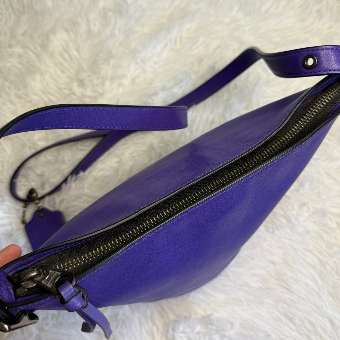 COACH 2014 Bleeker Sport Mini Duffle Purple 32281 Crossbody Shoulder Bag