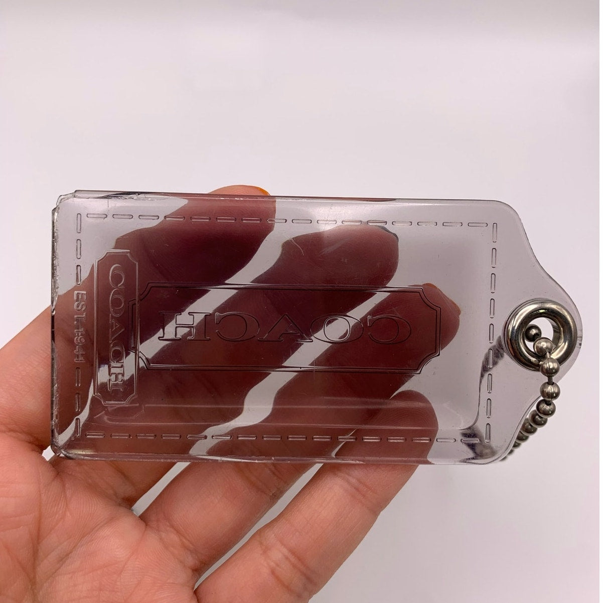 COACH Poppy Clear Replacement Hang Tag Bag