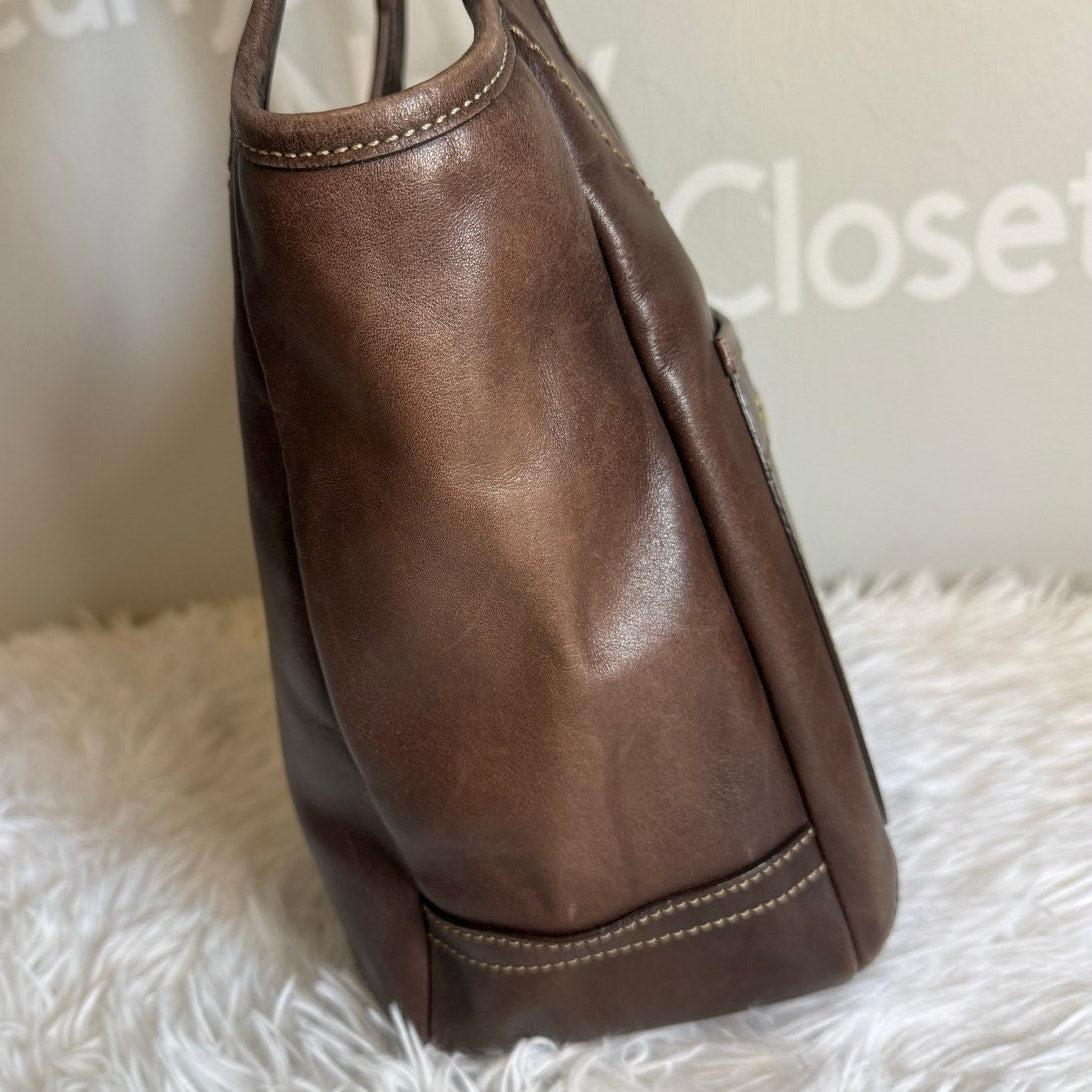 y2k Coach Legacy Mahogany Ergo Hobo Shoulder Bag