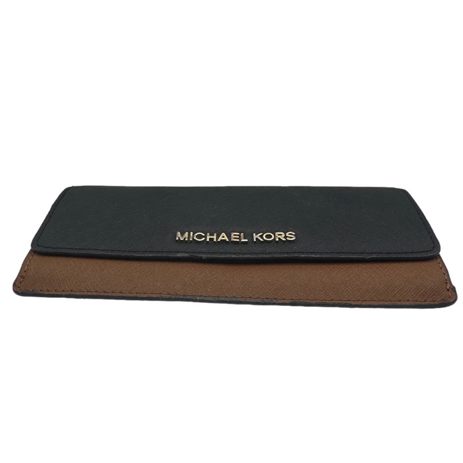 Michael Kors Slim Brown and Black Wallet