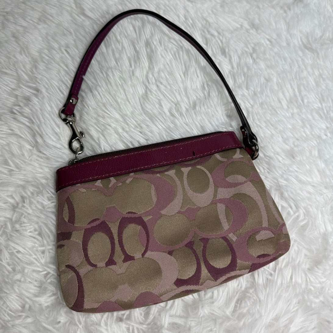 Coach Purple Wristlet