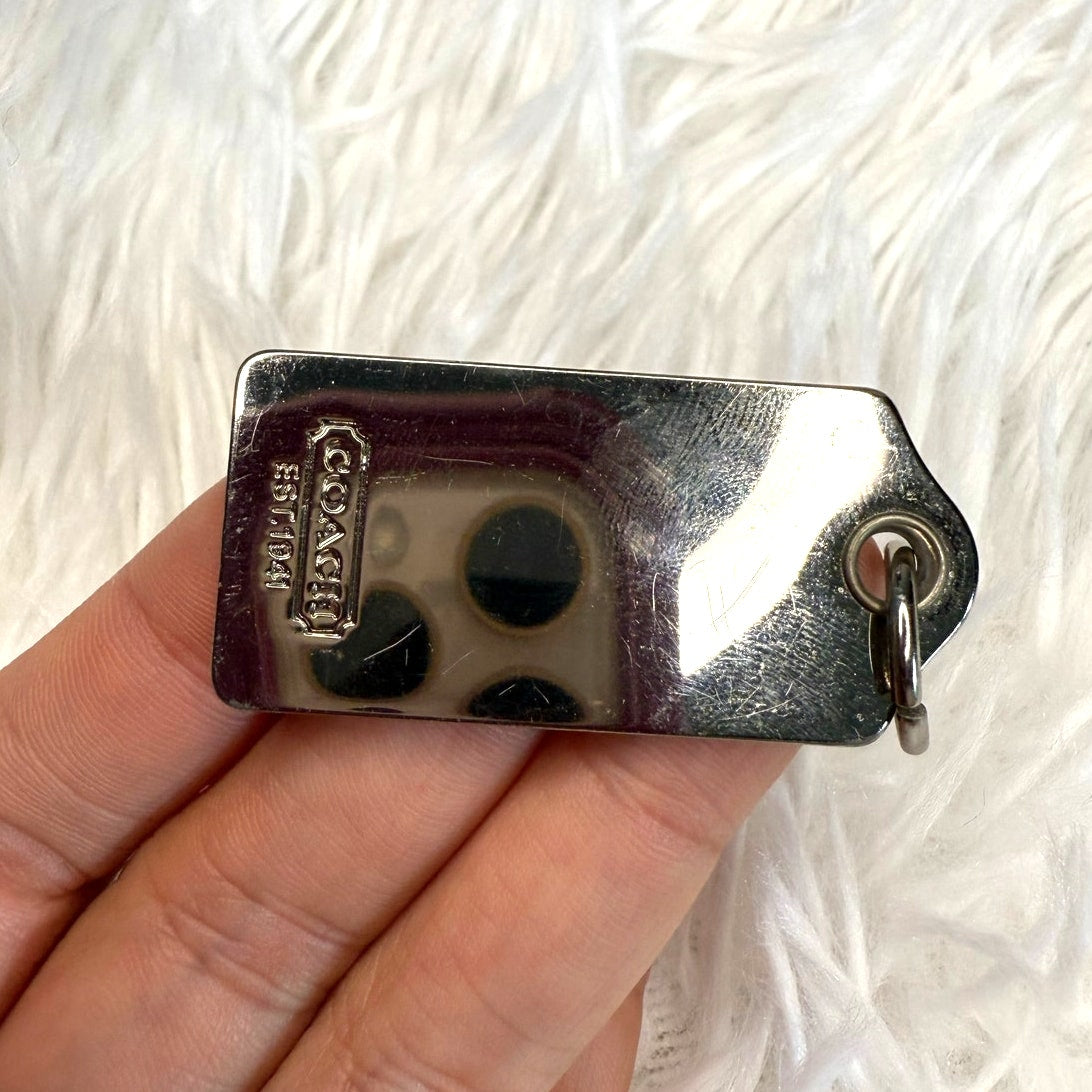 1.5” COACH  Fob Bag Charm Hang tag Hangtag
