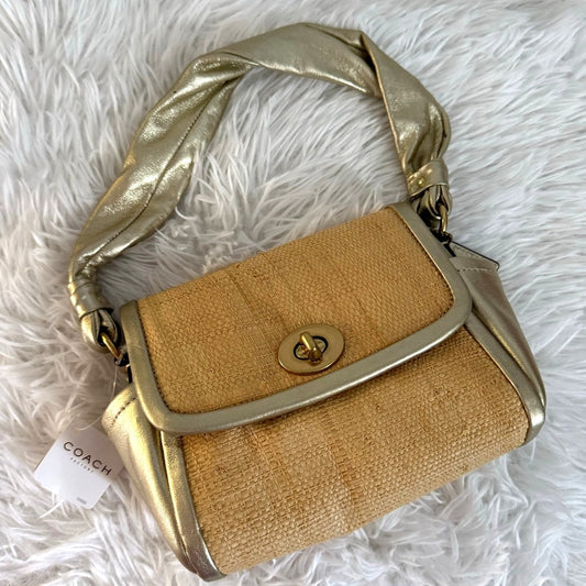 NWT COACH 2008 Parker Straw 42475 Top Handle Bag Purse