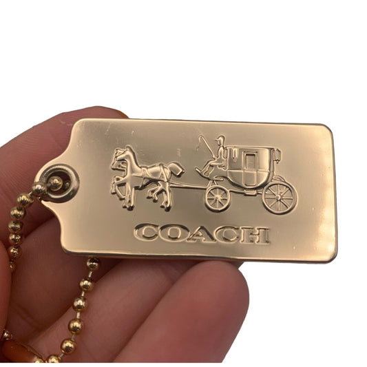 COACH Gold Carriage Replacement Hang Tag Bag