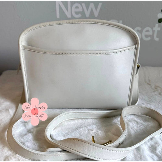 Vintage Coach Metropolis Zip Bag White 9087 Shoulder Bag Crossbody