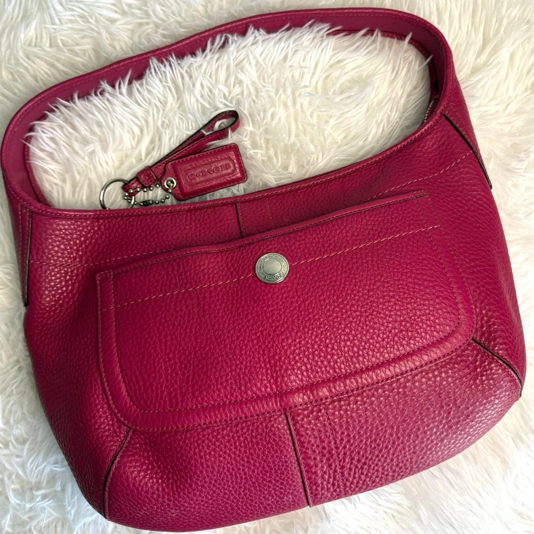 y2k COACH Z Ergo Leather Small Hobo Shoulder Bag