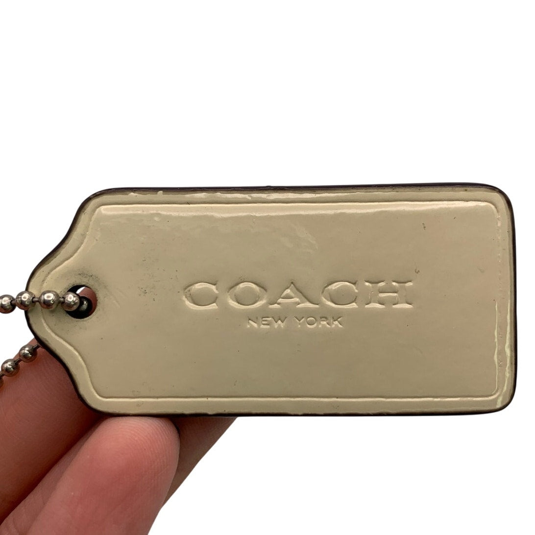2" COACH Fob Bag Charm Hang tag Hangtag