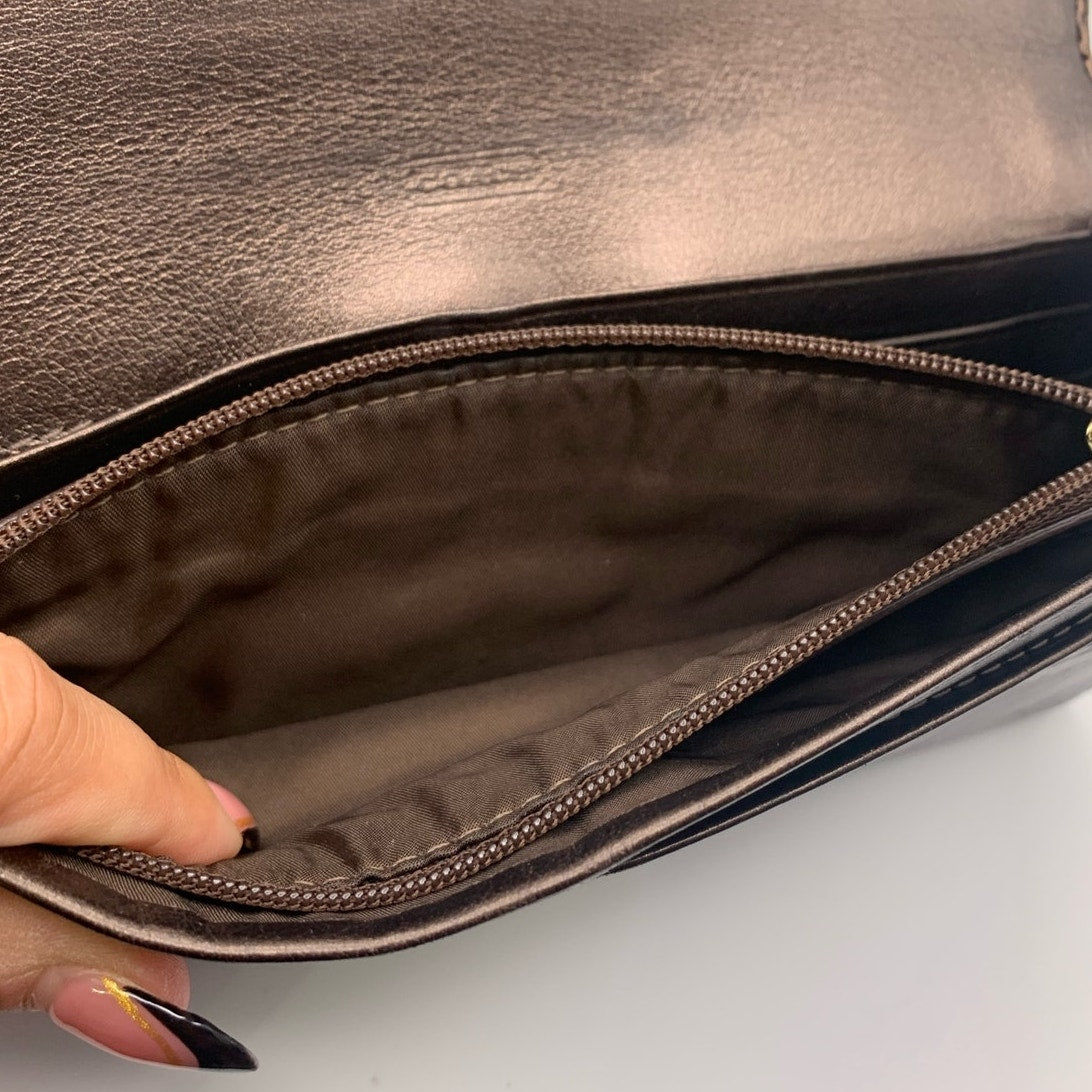 COACH Metallic Brown Wallet