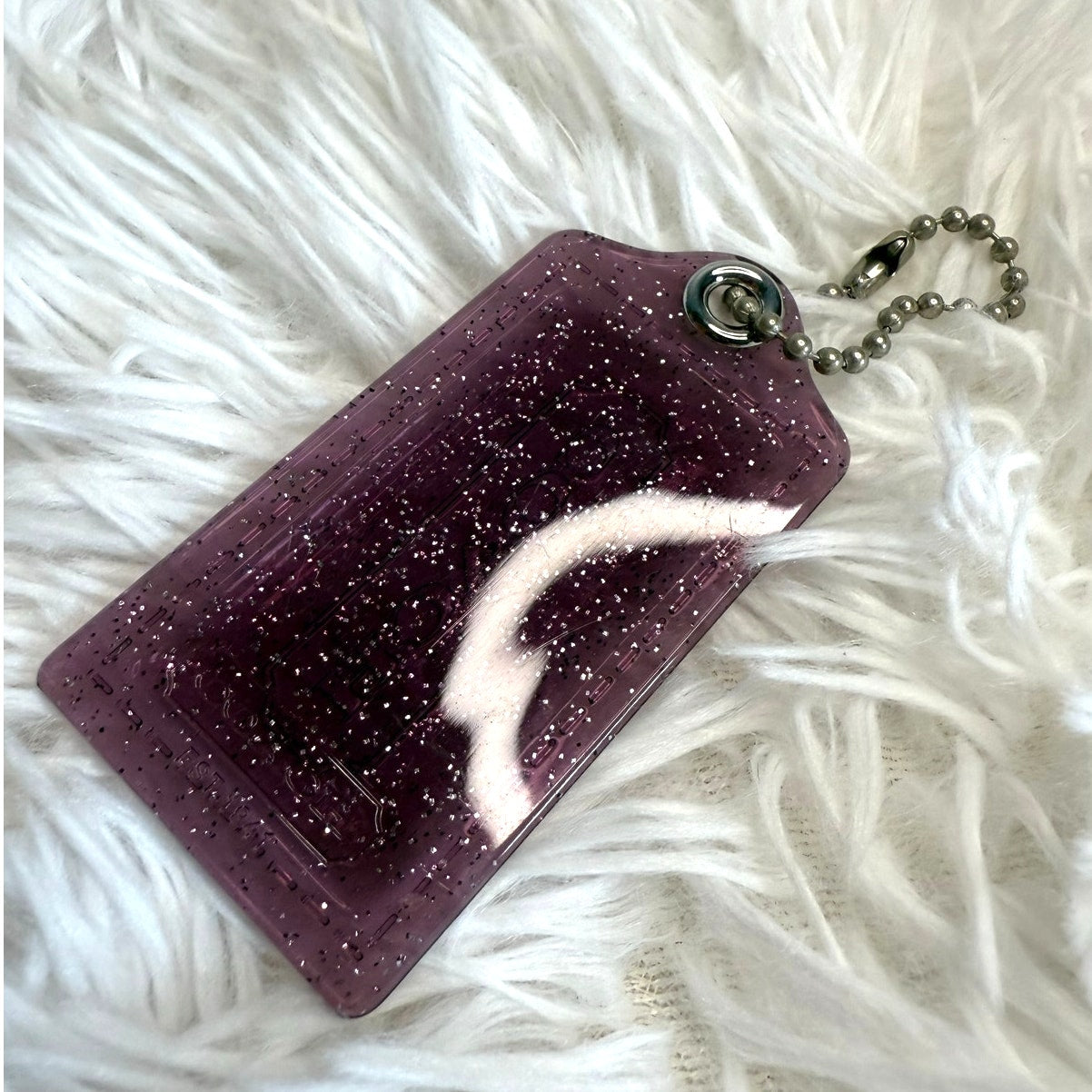 3" COACH Poppy Fob Bag Charm Hang tag Hangtag