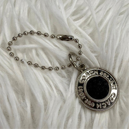 1" Coach Metal Circle Hangtag Hang Tag Bag Charm