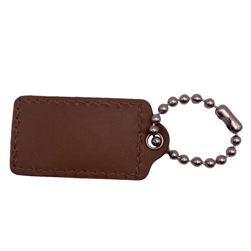 COACH Brown HangTag Bag Charm Fob