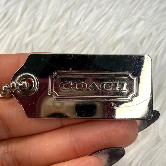 1.5" COACH  Fob Bag Charm Hang tag Hangtag