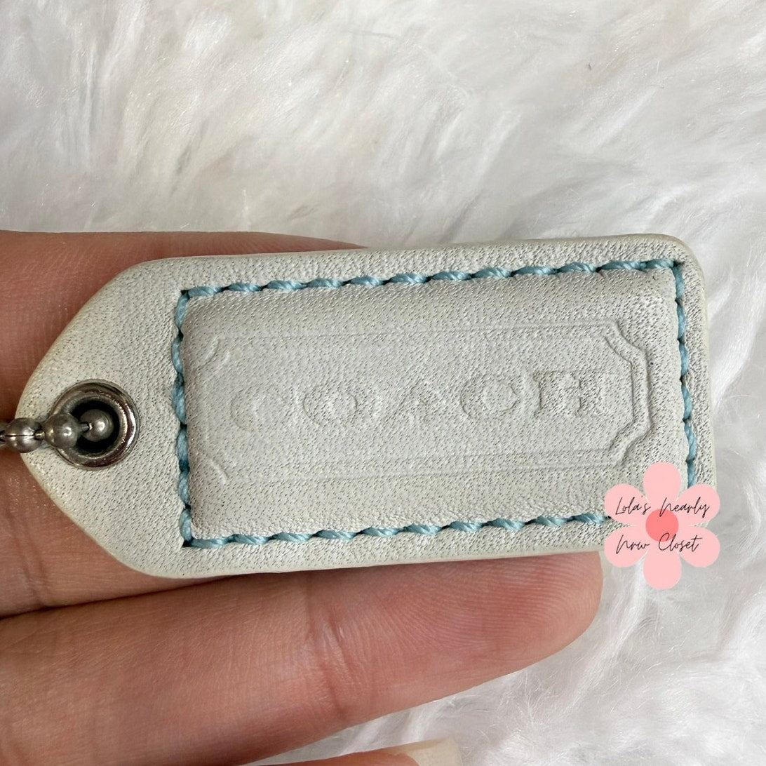 1.5" y2k COACH Fob Bag Charm Hang tag Hangtag