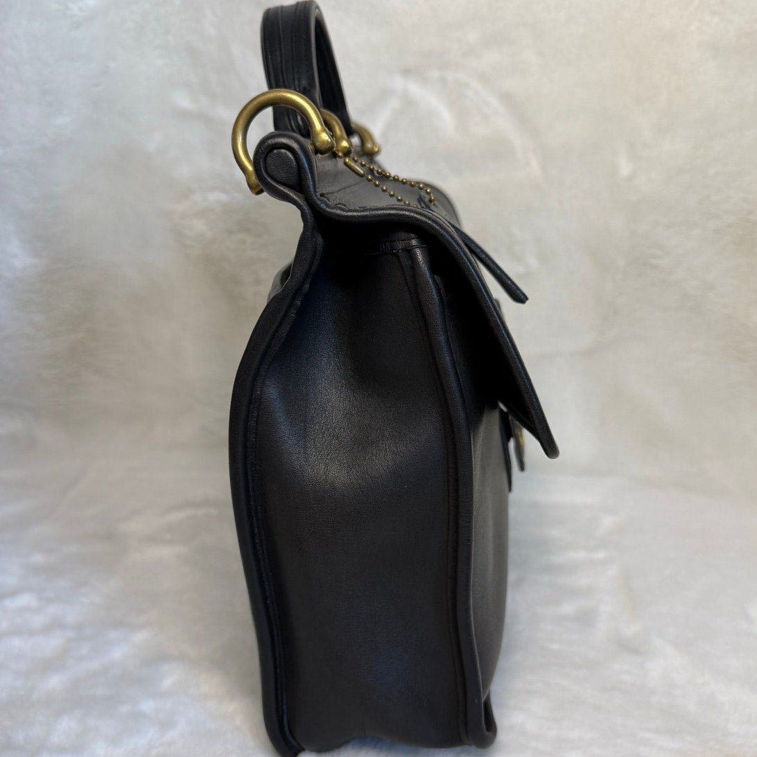 Vintaged Coach Willis 9927 Navy Top Handle Crossbody Shoulder Bag