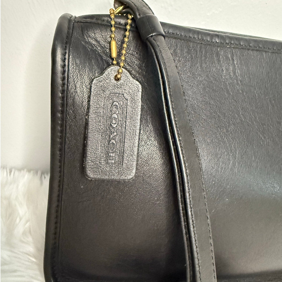 Vintage COACH Basic 9455 Black U.S.A Shoulder Bag Crossbody