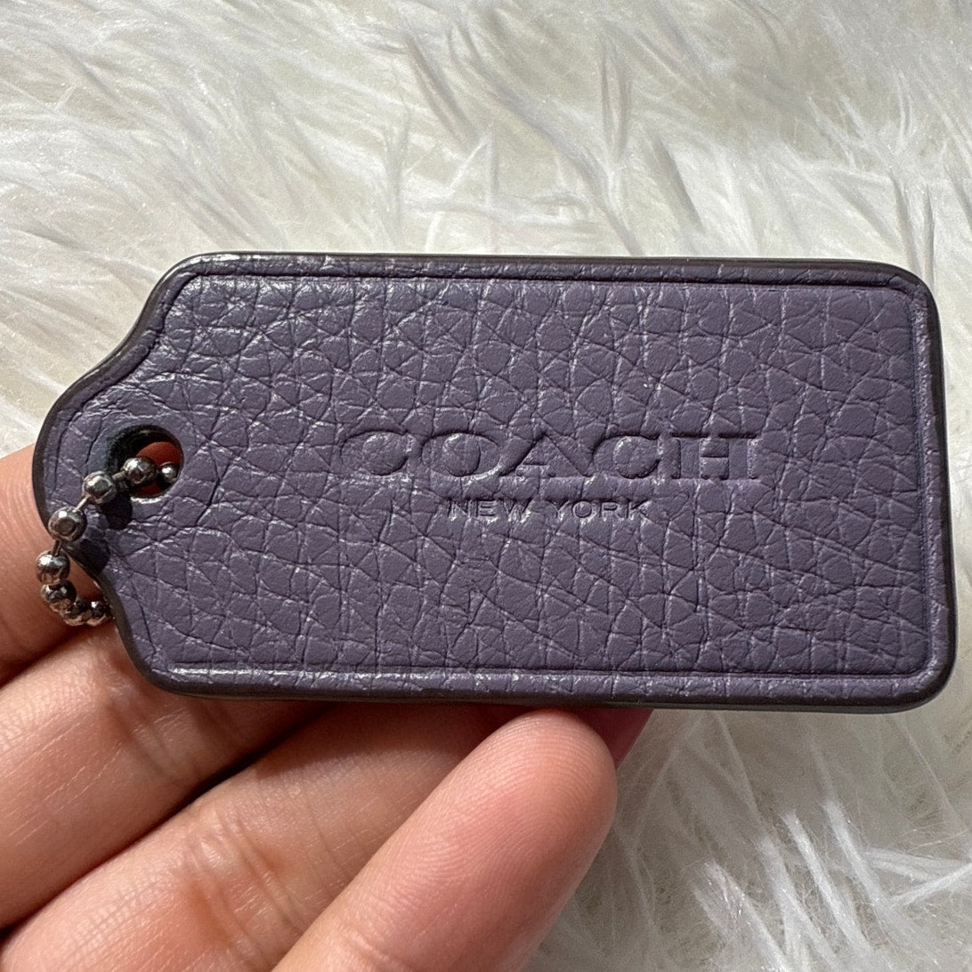 2” COACH Fob Bag Charm Hang tag Hangtag