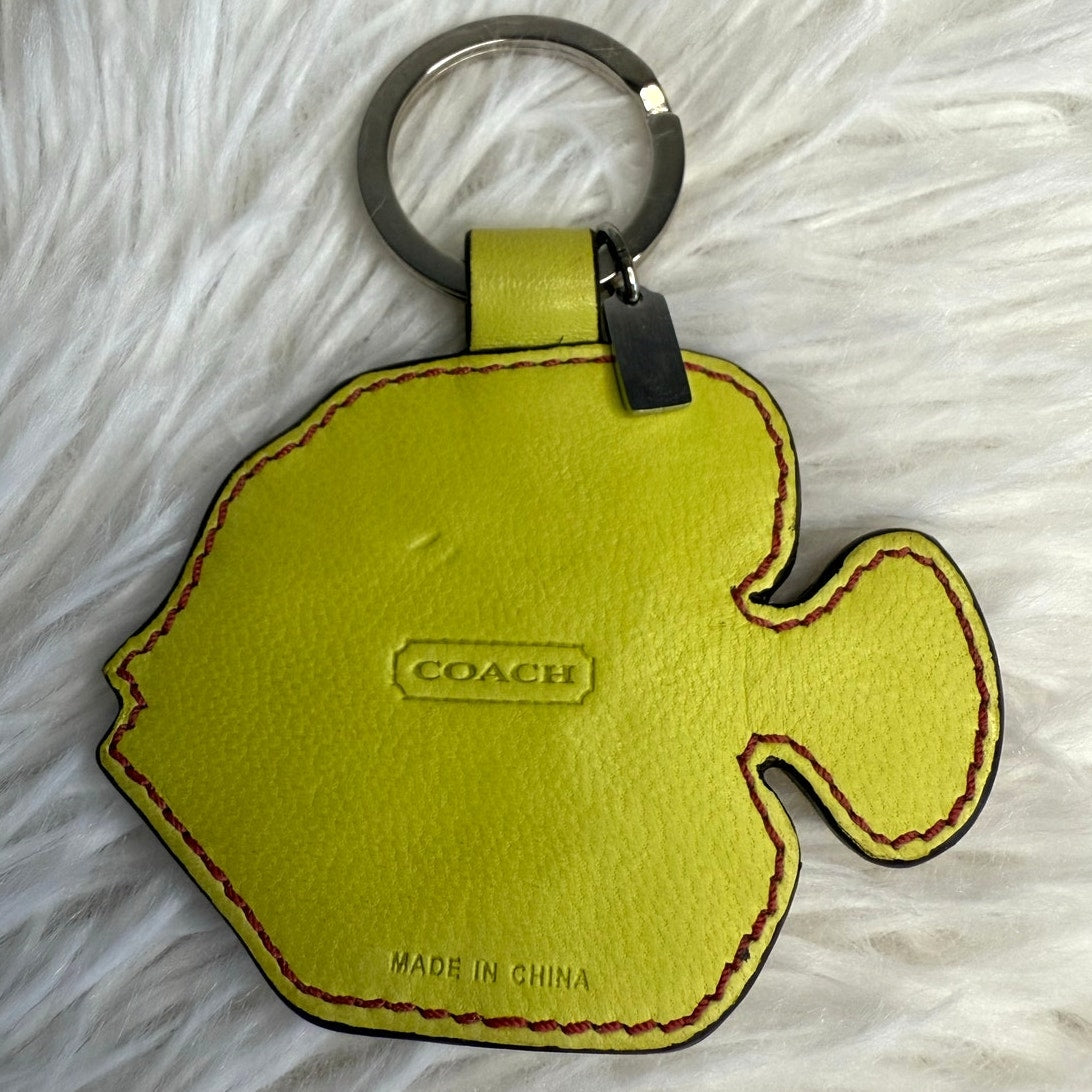 Vintage COACH y2k Fish Key Fob 1674 Bag Charm