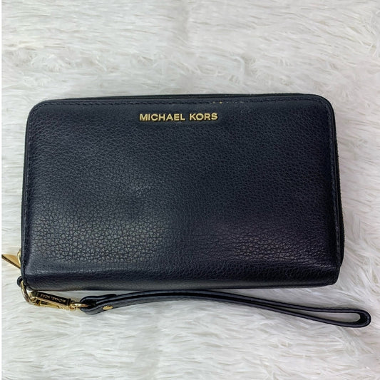 Michael Kors Black Double Zipper Wallet Wristlet