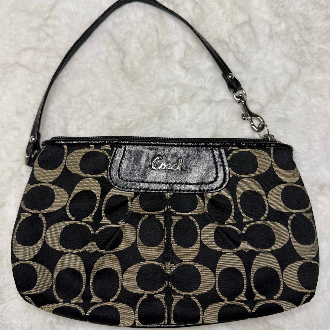 y2k COACH Black Wristlet