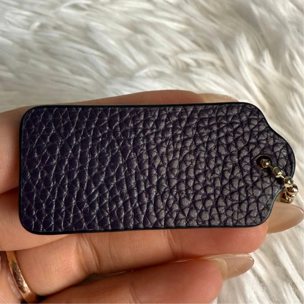 2" COACH Fob Bag Charm Hang tag Hangtag