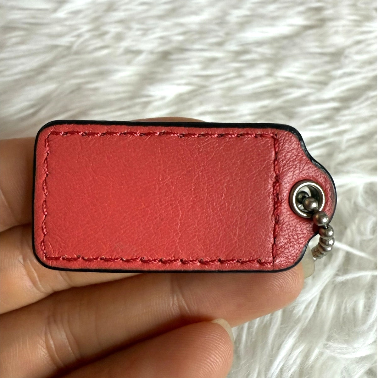 1.5" COACH  Fob Bag Charm Hang tag Hangtag