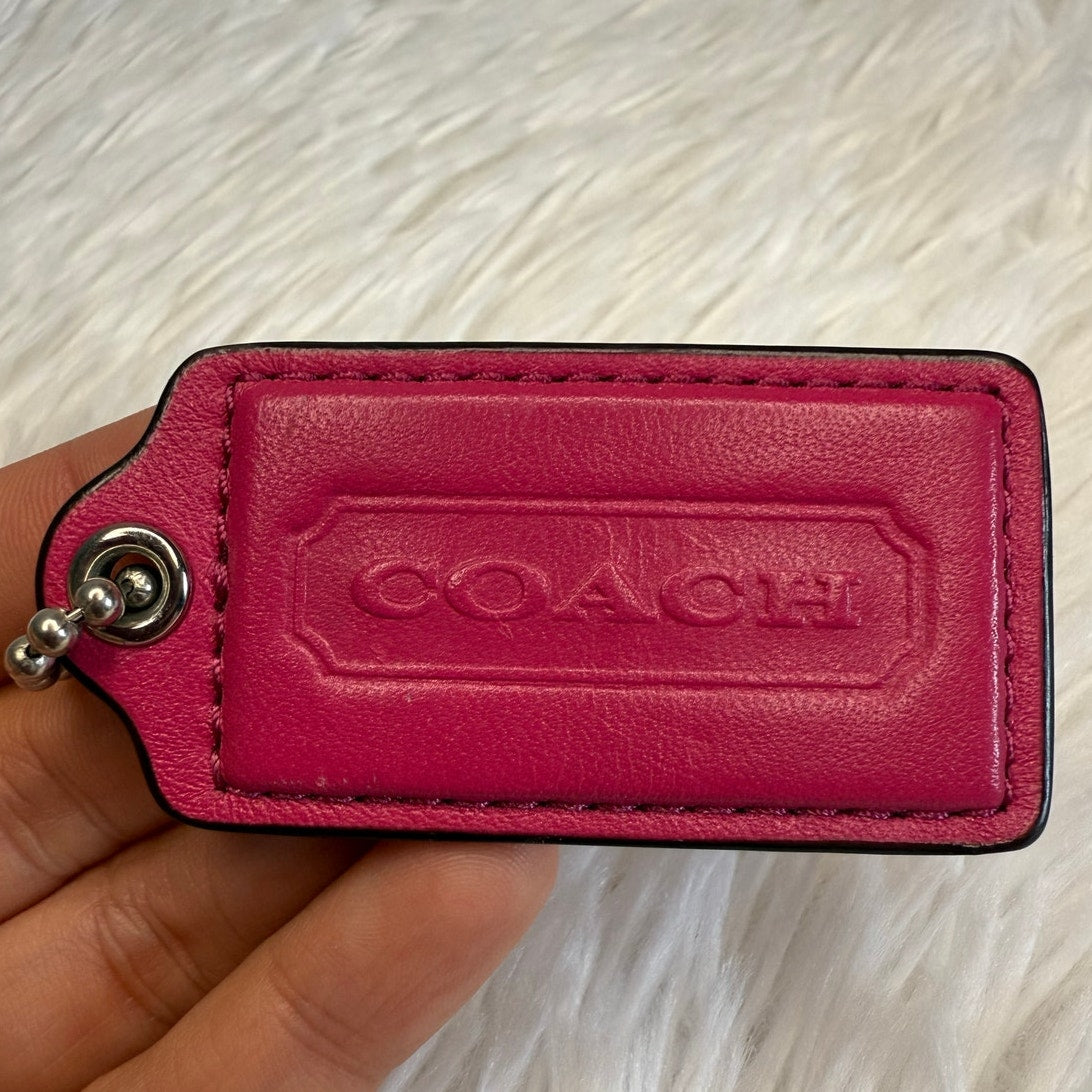 2.5" COACH Fob Bag Charm Hang tag Hangtag
