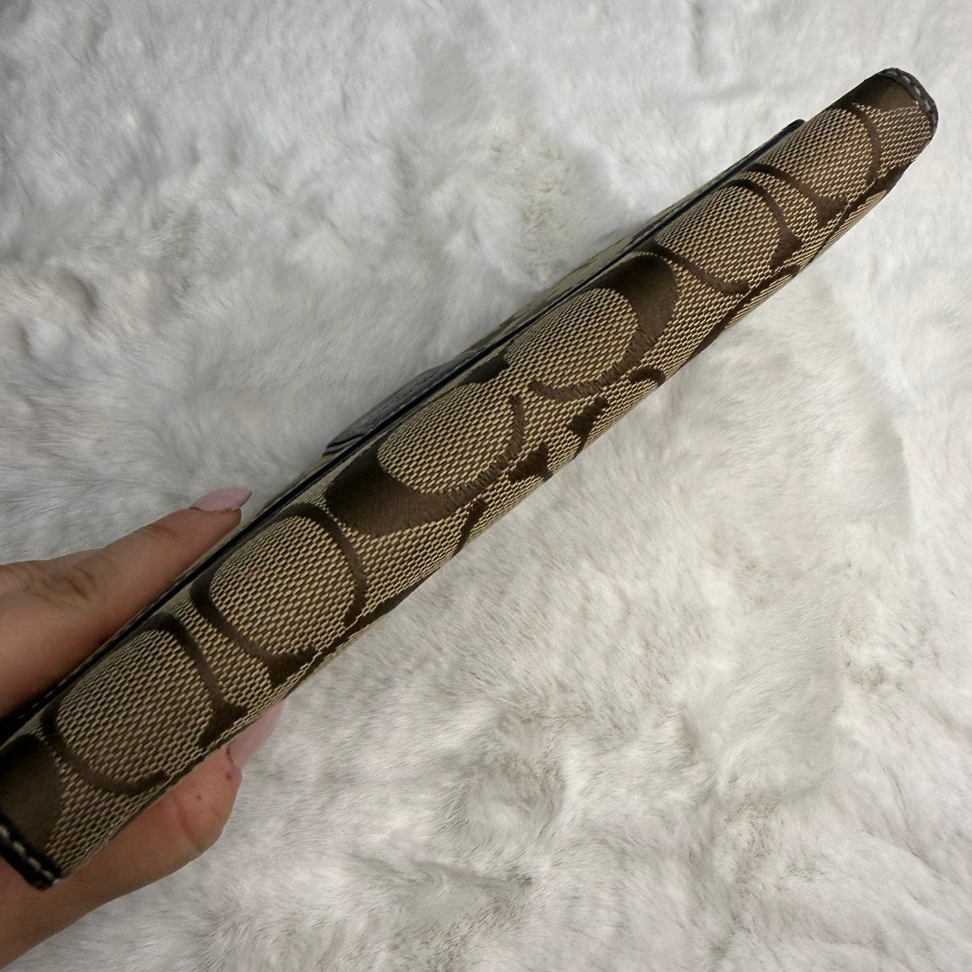 Coach Brown Canvas Wallet