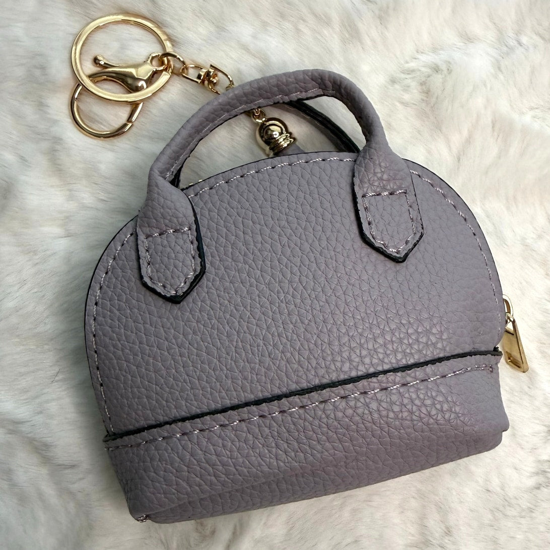 Mini Tote Bag Keychain Coin Purse Mini Pouch Zipper Fashion Charm Bag Charm