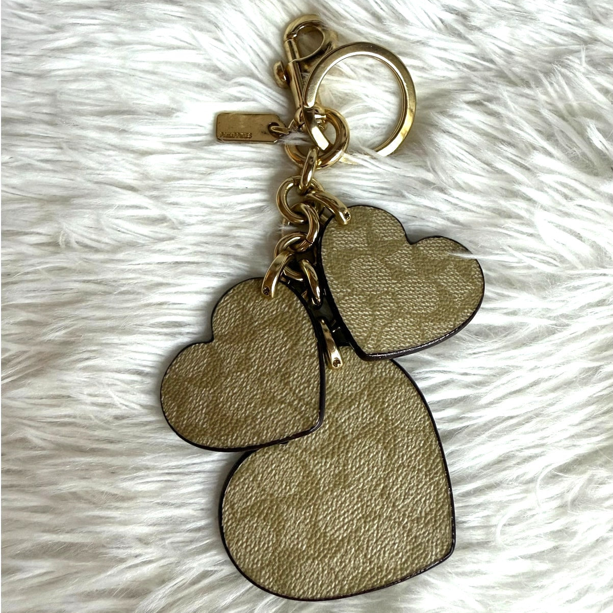 Coach Studded Heart Applique Bag Charm F40696