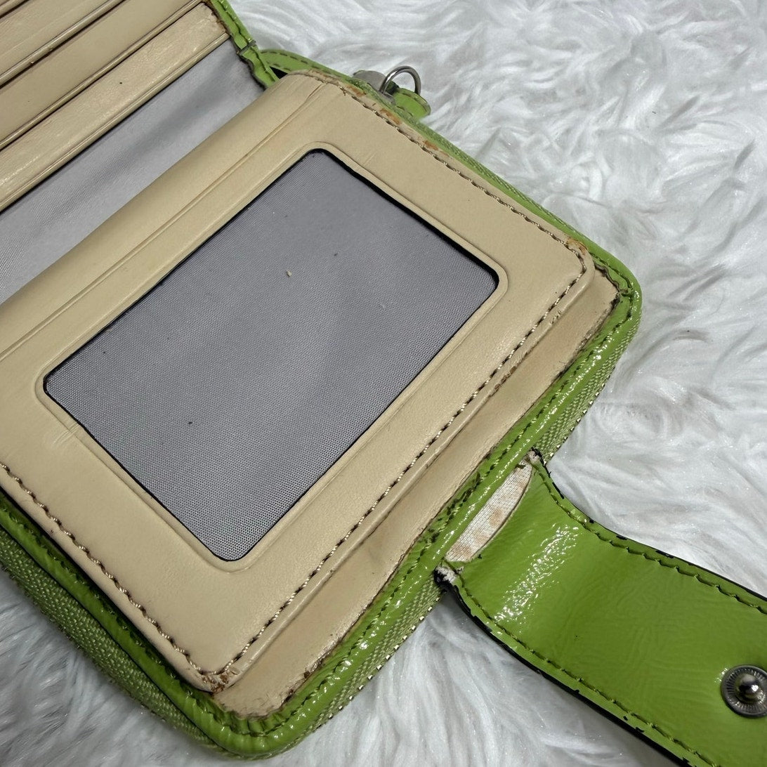 y2k Coach Lime Wallet