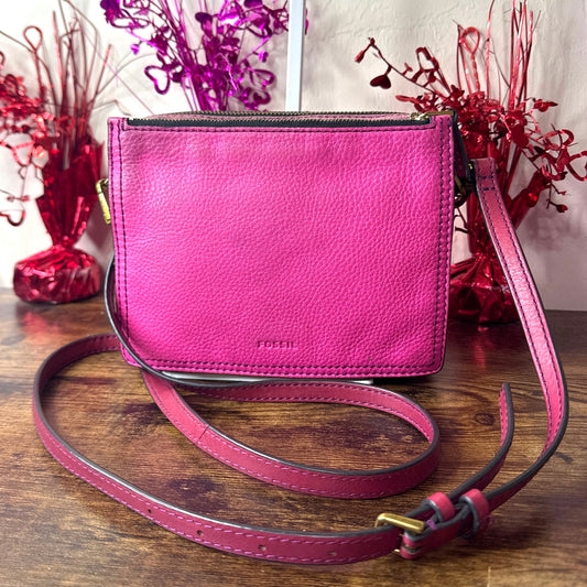 SALE FOSSIL Fuchsia Crossbody